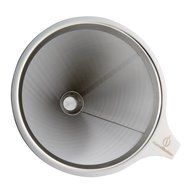 Marvellissimo Stainless Steel Pour Over Coffee Dripper - Reusable Double Layer Fine Mesh Filter Cone And Separate... N7