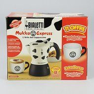 Bialetti Mukka Express 1-Cup Cappuccino Maker + One Exclusive Cup For Cappuccino