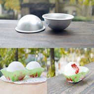 MAXGOODS 3D Aluminum Bath Bomb Mold DIY,3 Sets N4