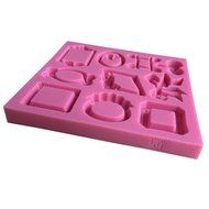 FLY 3D Silicone Mold Photo Frame and Picture Frame Shape Lace Cake Tools,Pink N4