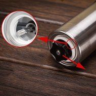 Sizet Manual Coffee Grinder Conical Burr Mill for Precision Brewing Brushed Stainless Steel N2