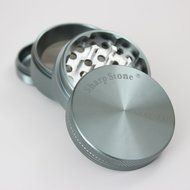 Sharp Stone Official Authentic Medium 4 Piece Grinder Hard Top 2.2 Inches Grey + Free Performance Technology Wrist... N2