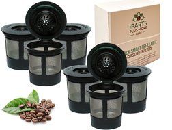 6 Reusable Single Cup Keurig Solo Filter Pod Coffee Stainless Mesh By iPartsPlusMore