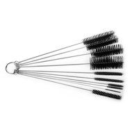 8 Inch Nylon Tube Brush Cleaning Set with Wire Loop Handle ( 10 pieces ) N7