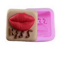 WYD Lip Kiss Fondant Silicone Mold,Handmade Soap Mold,Cake Mold Decorating N2