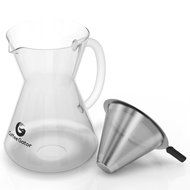 Pour Over Coffee Maker - Great Coffee Made Simple - 3 Cup Hand Drip Coffee Maker With Stainless Steel Filter -...