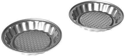 Chloe's Kitchen 201-501 Tart Pan 2-Piece Set, Mini