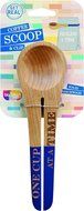 Talisman Designs Coffee Scoop &amp; Clip, Solid Beechwood, Laser Etched Dog Collection N4