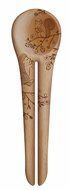 Talisman Designs Coffee Scoop &amp; Clip, Solid Beechwood, Laser Etched Dog Collection N5