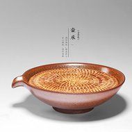 CCWY Rough van Gulik created bubble tea coasters handmade classical Kung Fu Kiln ceramics pottery tea pot tray... N3
