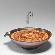 CCWY Rough van Gulik created bubble tea coasters handmade classical Kung Fu Kiln ceramics pottery tea pot tray... N5