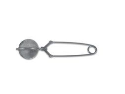 Round Mesh Stainless Steel Tea Infuser Stir Wand, w/ Jointed Clip Clamp Handle N2