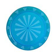 Party Essentials Hard Plastic 12-Inch Round Serving Trays, Purple, 2Pk N12