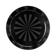Party Essentials Hard Plastic 12-Inch Round Serving Trays, Purple, 2Pk N13