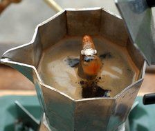3 Cup Stovetop Espresso Maker - For Gas, Electric, or Ceramic Stovetops