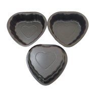 Yunko 3 Pack Nonstick Mini Pie Pans 5.1 inch Tarts,Tartlets,Cupcakes,Pies,Cheesecakes,Bread,Jelly,Pudding Mold... N17