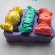Sher Three Pieces of Candy Shaped Fondant Cake Chocolate Silicone Mold Cake Decoration Tools,L12.5cmW10cmH3cm