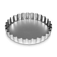 Alan Silverwood Silver Anodised Loose Base Fluted Flan Tray 9in 23cm - 20094 by Alan Silverwood