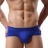 Underswear Laimeng,Trunks Sexy Underwear Men Men&#039;s Boxer Briefs Shorts Bulge Pouch soft Underpants (L, Blue) N14
