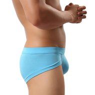 Underswear Laimeng,Trunks Sexy Underwear Men Men&#039;s Boxer Briefs Shorts Bulge Pouch soft Underpants (L, Blue) N16