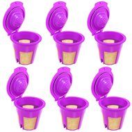IPM Filters Gold 6 Refillable/Reusable Gold Plated K-Cups, Coffee Filters for Keurig 2.0, K200, K250, K300, K350... N5