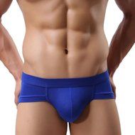 Underswear Laimeng,Trunks Sexy Underwear Men Men's Boxer Briefs Shorts Bulge Pouch soft Underpants (L, Blue) N17