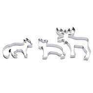 Y&amp;XL&amp;H Animal Pastry Cutter Xmass Deer Cookie Cake Maker,Set of 6 N4