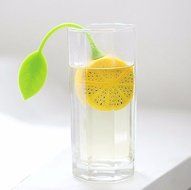 Hot sale cute Lemon Silicone Loose Tea Strainer Herbal Spice Infuser Filter Tools(2 Pcs Yellow) N6
