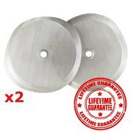 2 Premium Stainless Steel 4" Replacement Filters for Bodum French Press - 2 French Press Filters in Package and... N4
