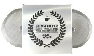 2 Premium Stainless Steel 4" Replacement Filters for Bodum French Press - 2 French Press Filters in Package and... N5
