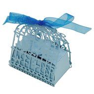 50PC Candy Box,Morecome Birdcage Flowers Laser Cut Favor Candy Box (Purple) N23
