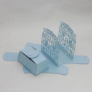 50PC Candy Box,Morecome Birdcage Flowers Laser Cut Favor Candy Box (Purple) N24