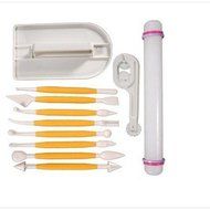 11 Pcs Sugarcraft Cake Mold Decorating Fondant Plunger Cutters Tools Mould (HotPink ) N7
