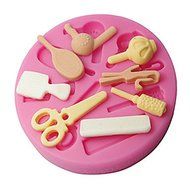 Sher FOUR-C Sugarpaste Silicone Mold Cupcake Top Embossing Mould,Cake Decorating Supplies,Fondant Decoration Tools...