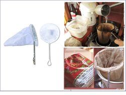 Areerataeyshop Thai Tea Filter Stainless Steel Traditional Thai Style and Thai Coffee Filter