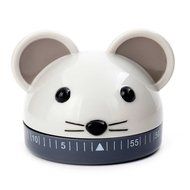Kikkerland Mouse Kitchen Timer in Grey