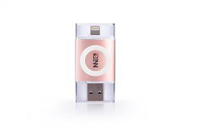 iPhone Flash Drive iBiNN 32GB USB 3.0 Lightning Extra Memory Storage for iPhone, iPad and iPod - Rose Gold Finish