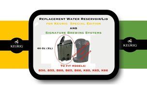 Replacement Water Reservoir for Keurig B50, B55, B60, B65, B66, K60, K65, K66, Special Edition and Signature Brewing... N4