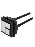 Fly Shop Plastic Square Dual Push Button Water Tank Flush Valve 19mm Thread N3