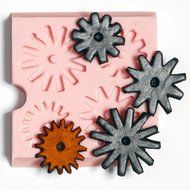 Western Spur Rowel Steampunk Mold Easy To Use Flexible Silicone Food Safe Fondant, Chocolate, Candy, Resin, Polymer... N2