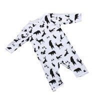 Clothes Set ,BeautyVan Newborn Infant Clothes Baby Boy Girl Tops Animals Print Romper Outfits Jumpsuit (24M, White) N7