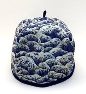 Purple Fans and Blue Waves Tea Cozy N2