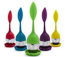 Teami Blends Leaf Infuser - Stainless Steel with Silicone Handle. Brew a Cleaner, Smoother Infused Cup of Tea. N6