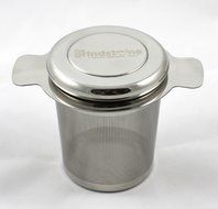 the Grindstone, Tea strainer &amp; Infuser for brewing loose leaf teas, Stainless Steel with lid, Gift for mom, birthdays... N2