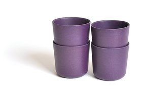 Biobu [by Ekobo] 8 oz Bambino Cup Set (4 Pack), Smoke N5