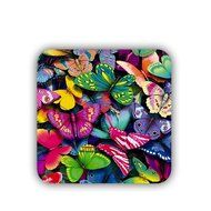 Generic Mdf Design Butterfly Cup Mat Hipster N6