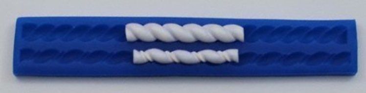 First Impressions Molds - Silicone Mold BR132 - Rope Set 1 - .75 X 12 X.25