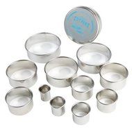 Ateco Cutters, Plain Round, 11-Piece Set in Sizes from 3/4&quot; to 3-5/8&quot;
