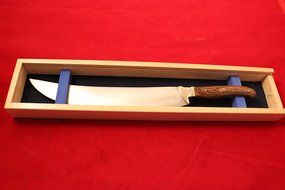 Laguiole Style Champagne Saber Knife Wine Opener Bottle With Elegant wooden Box N3