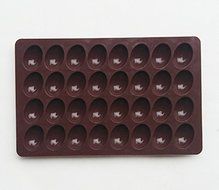 AS 32 holes Egg-shaped Truffles Chocolate,Cake mold,chocolate mold,Pudding mold,Silicone mold,Ice tray mold,baking... N2